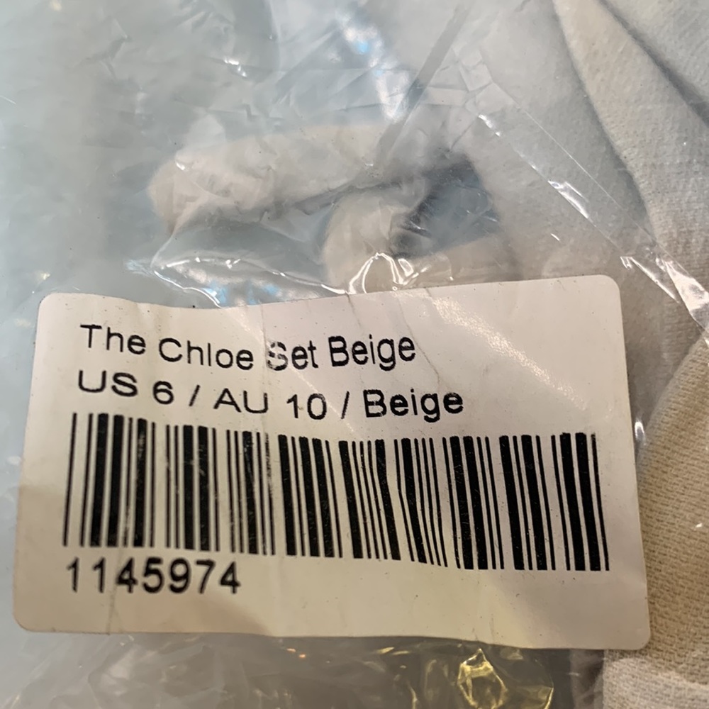 Princess Polly THE CHLOE SET BEIGE US 6 - Picture 5 of 9